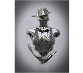 Metal Figure Statue Posters Print Modern Lovers Sculpture Canvas Painting Wall Art Wall Pictures for Room Home Decoration