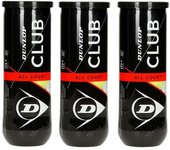 Pelotas Tenis Dunlop Club All Court 3PACK 3 Botes de 3 Pelotas