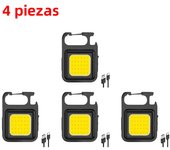 1-10PCS Mini LED 500LM Flashlight Keychain Multifunctional Portable COB Camping Lamps USB Charging Work Lights Fishing Lanterna