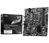 PLACA MSI PRO B760M-B DDR4,INTEL,1700,B760,2DDR4,128GB,HDMI,4SATA+1M.2,4USB3.2,GBLAN,MATX