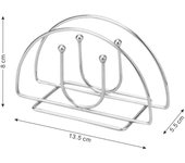 oporte Elegante para Servilletas de Metal - Diseño Elegante de Hierro Fundido, Dispensador Vertical de Pañuelos para Mesa de Comedor, Cocina y Café, Solución de Almacenamiento Sencilla, Artículo de Decoración para Café|Accesorio de Mesa Elegante|Organizad