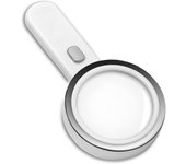 5x High Power Illuminated Magnifying Magnifier, Large 90mm Distortion-free Magnifying Glass With Led Light With Glass Lens