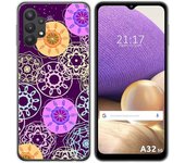 Tumundosmartphone Funda Gel Tpu para Samsung Galaxy A32 5G diseño Radial Dibujos