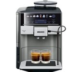 Siemens TE655203RW EQ.6 plus - Cafetera Espresso Automática, Display, 19 bar, 1,7 Litros, Acero Inoxidable