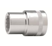 Llave vaso cuadradillo 1/2 boca bihexagonal serie corta metrica m-11