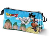 Estuche Portatodo Triple Dragon Ball (Bola de Dragón) Goku Piccolo 23 x 11 cm