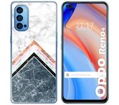 Tumundosmartphone Funda Gel Tpu para Oppo Reno 4 5G diseño Mármol 05 Dibujos