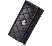 Cartera de Mujer Verde Elegant Hand Carter With Crown Loar