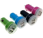 BVC Cargador de Coche USB 24W Doble Puerto Carga Rápida - Seguridad Integrada