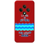 Tumundosmartphone Funda Silicona Líquida Roja para Oppo Reno 12F 4G / 12 F 5G diseño Agua Dibujos