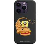 Funda original compatible con iPhone 14 Pro Negrocon diseño de Bob Esponja Burgers