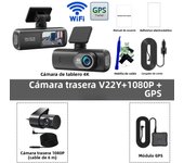 4K Dash Cam Front and Rear, WiFi GPS Dash Camera for Cars DVR Video Recorder WDR Night Vision Parking Mode Car Accessory