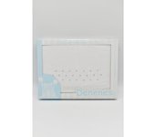 Juego de Sábanas de Tela para Cuna, Modelo Topitos Estampados, 100% Algodón, Color Blanco/Azul, Denenes
