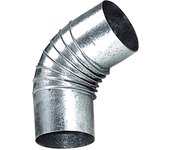 Wolfpack Codo Estufa Galvanizado 110mm 45° Resistente para Leña