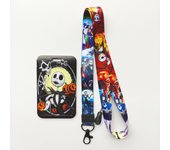 Jack Skellington ID Card Holder Lanyard Skull Men's Business Card Holder Neck Strap Halloween style Door Badge Holders Gift