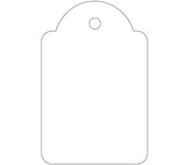 Apli etiquetas colgantes blancas 28 x 43mm 100 u.