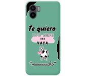 Funda Silicona Líquida Verde compatible con Xiaomi Redmi A2 diseño Vaca Dibujos