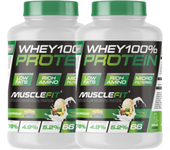 Pack 2 x Whey 100% Protein 2kg + (regalo) - MuscleFit│MUSCLECULT│Incremento de masa muscular│Proteína│Mas musculo