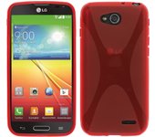 Tumundosmartphone Funda Gel Tpu Lg Optimus L90 D405N  X Line Color Roja