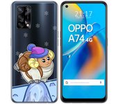 Tumundosmartphone Funda Gel Transparente para Oppo A74 4G diseño Cabra Dibujos