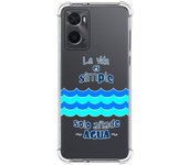 Funda Silicona Antigolpes para Oppo A76 / A96 diseño Agua Dibujos