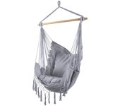 Rebecca Muebles Hamaca Silla Mecedora Gris para Jardín with Alfhines