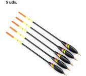 5 pieces of outdoor fishing gear accessories for fishing float with lead shirt wood, large buoyancy, and thickened tail