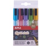 ROTULADOR DE TIZA BORRABLE APLI - 5 UNIDADES
