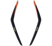Pegatinas Resina Gel 3D Protecciones Traseras Manijas Pasajero SIN Top Compatible Case con Moto Guzzi V100 Mandello 2022-2023