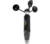 PCE Instruments Anemómetro con diferentes unidades (m/s, nudos, km/h, etc.) / Registro de datos / Memoria para 60.000 valores / Interfaz USB / Software de análisis / Configuración a través del ordenador/Orificio roscado para montaje en trípode PCE-ADL 11