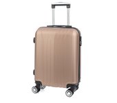 DAM Maleta de cabina Trolley en material ligero de ABS de alta resistencia. Cerradura numérica, 4 ruedas dobles extraíbles y giratorias 360°. 57x38x20Cm