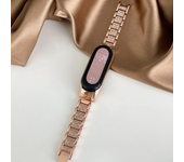 Metal Strap For Xiaomi Mi Band 8 7 6 5 4 3 Wristband Luxury Glitter Full Diamond Stainless Steel Bracelet Replacement Watch Band
