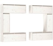 Muebles para TV 6 piezas madera maciza de pino, Mueble de Salon, Mueble TV, Mueble TV salon, Mesa de TV, Mueble tele