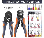 Ferrule Crimper Tool,Ratchet Crimping Tool Kit-Wire Stripper & Crimper Plier ,or Plier Set with Connectors