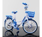 Mini 1:10 Alloy Bicycle Model Alloy Finger Mountain Bike Magic Racing Simulation Adult Collection Bend Road Toys Gift for Kids