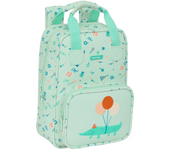 Mochila Infantil Con Asas Safta Preescolar "Fiesta" 20X28X8Cm (642494765)