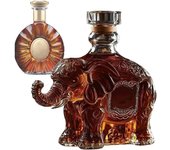 Decantador de whisky, botella de licor con forma de animal, 11 cm (4,33 pulgadas), recipiente decorativo para vino, alcohol, bourbon, vodka, brandy, vasos para exhibir en casa.