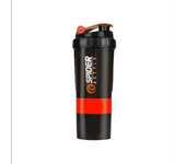 3 Layers Shaker Protein Bottle Powder Shake Cup Water Bottle Plastic Mixing Cup Body Building Exercise Bottle