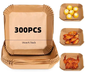 50/100/300pcs Air-Fryer Paper Liners Paper Non-Stick Parchment Paper Baking Disposable Paper Airfryer Baking Paper kitchenware