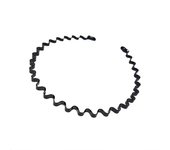 5pcs/set Metal Wave Hair Bands, Universal Headband For Men And Women, Non-slip Headband