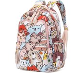 Mochilas para niñas Mochila linda con diseño de gato Mochila para escuela primaria Mochila para estudiantes para niñas