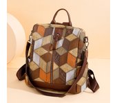 Anti-theft Waterproof PU Leather Women Backpack Female Travel Bag Casual Schoolbag For Teenage Girls Multi-pocket Bookbag