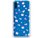 Funda original compatible con Samsung Galaxy A50 - A50s - A30s - Hello Kitty Patron Flower