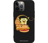 Funda original compatible con iPhone 14 Pro Max Negrocon diseño de Bob Esponja Burgers