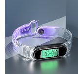 Silicone Strap For Xiaomi Mi Band 6 5 4 3 Transparent Change Color Light Wrist Bands Bracelet For Miband5 6 Sports Waterproof