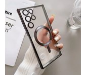 Fashion Plating For Magsafe Magnetic Phone Cases For Samsung Galaxy S24 S22 S23 Ultra Plus Wireless Charging Soft Silicone Cover