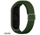 Bracelet for Mi band 7 6 Strap Elastic adjustable Nylon Braided Miband4 5 correa Wristband for xiaomi Mi band 4 3 5 6 7 strap