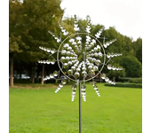 Creative Courtyard Garden Lawn Decoration Unique Wind Collector Magical Kinetic Energy Metal Windmill Rotator