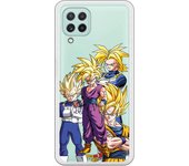 Funda original compatible con Samsung Galaxy A22 4G - Dragon Ball Z Goku Vegeta Gohan Trunks