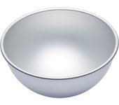 Masterclass Molde Hemisferio 20cm de Aluminio Anodizado Plata para Hornear Tartas de Media Esfera